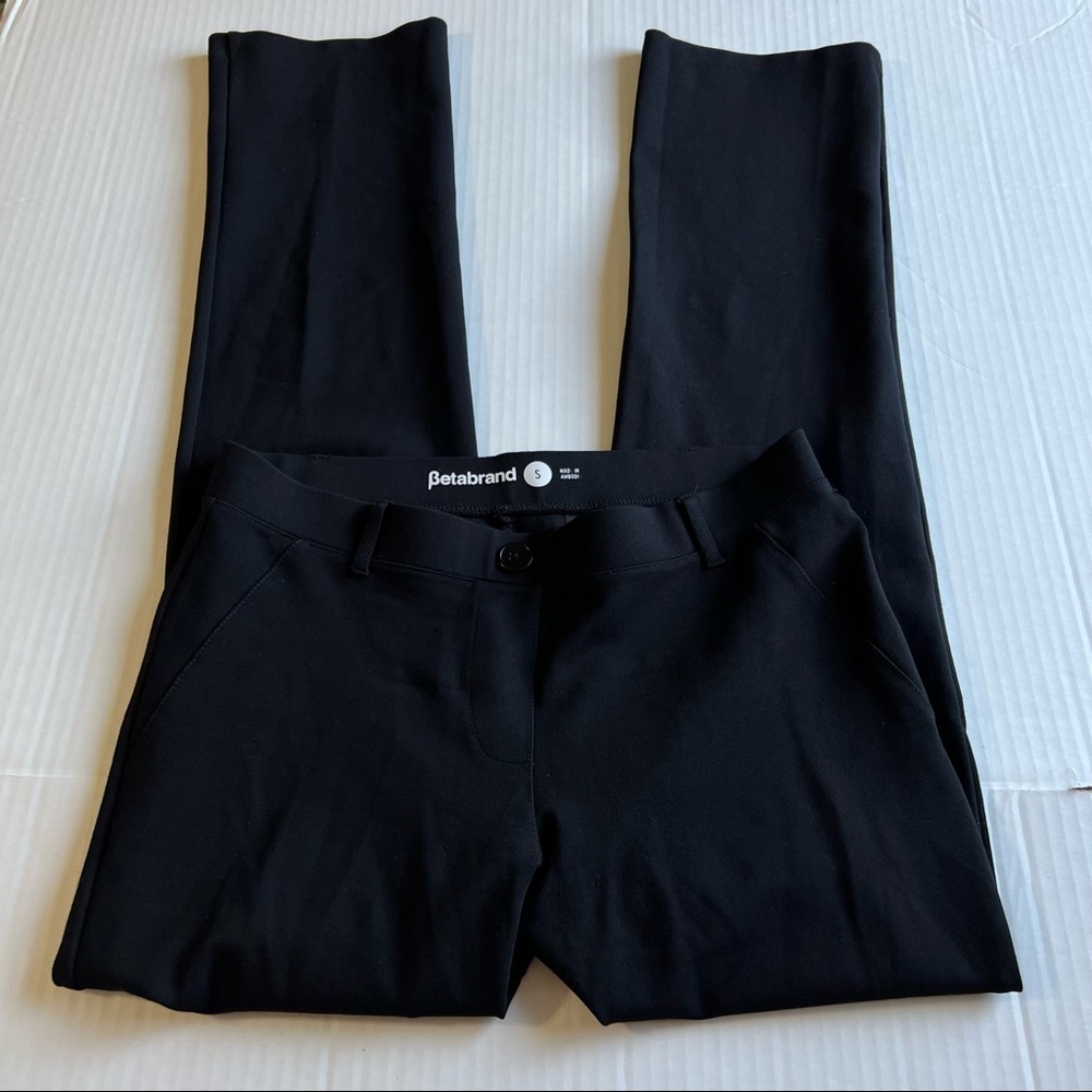 Betabrand Straight Leg Pull On Pants